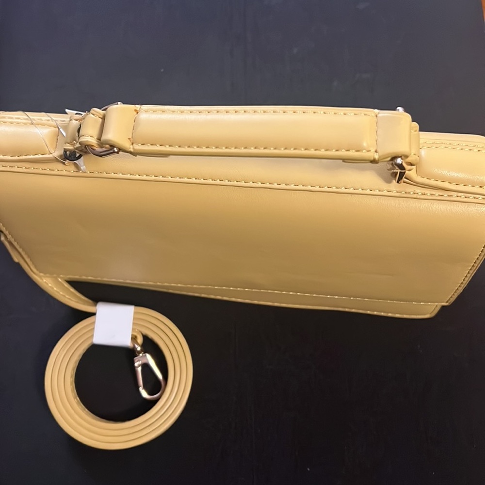 Zara πππYellow Flap Mini City Bag - NWT - Picture 12 of 13